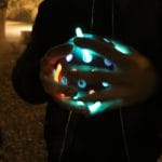 Actividad de educación física con luz