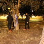 Actividad de educación física con luz