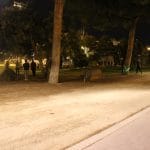 Actividad de educación física con luz