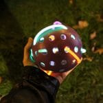 Actividad de educación física con luz