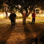 Actividad de educación física con luz