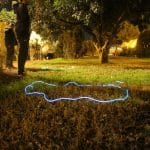 Actividad de educación física con luz